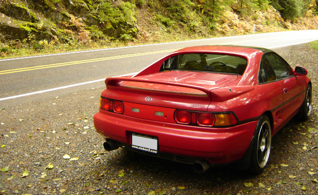 rear corner shot of MR2