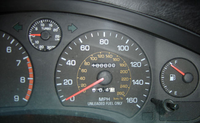On May 15th, 2005, my MR2 hit 100k miles 100,000 miles showing on an odometer