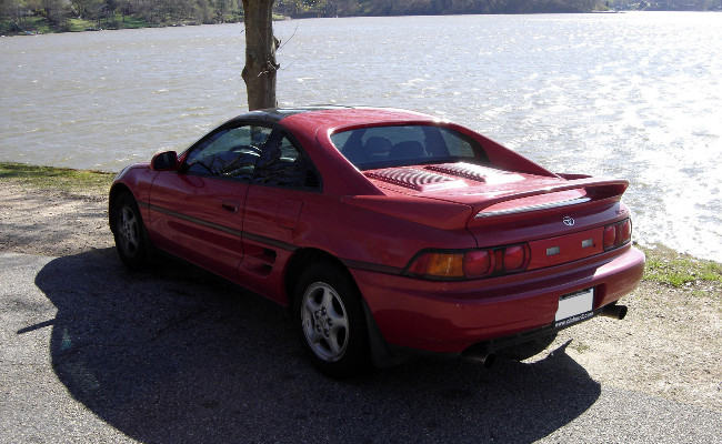 Still need to paint that center panel MR2 at a lake