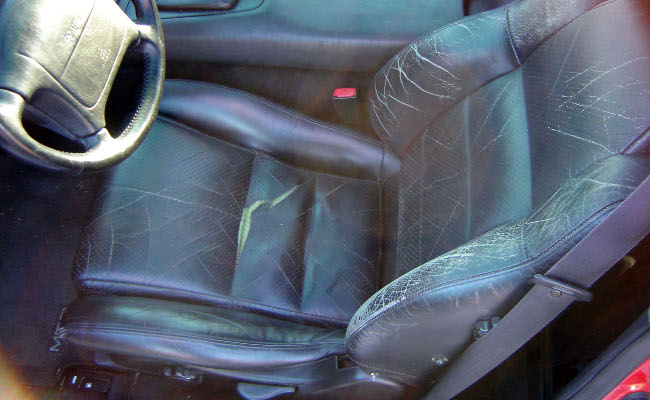 The old seats were showing their age old seats