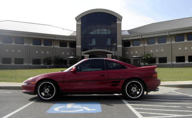 One of the last photos of my MR2 I took while in the AF MR2 left side