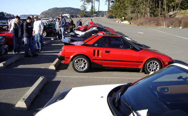 line of MK1 MR2s