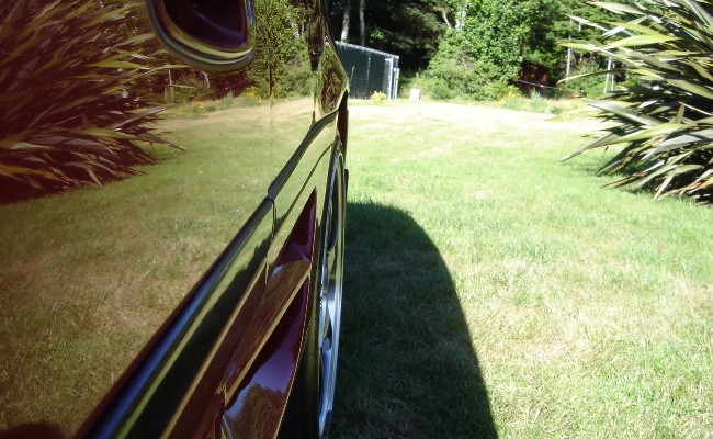 reflective side shot